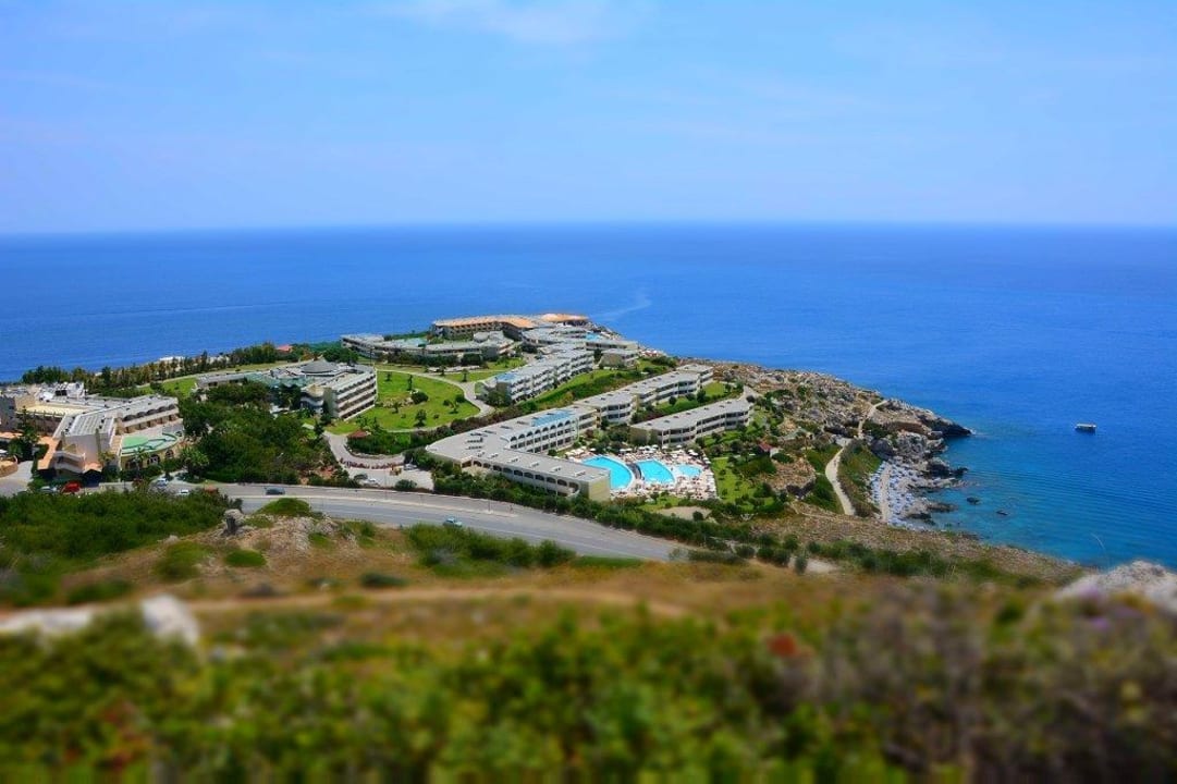 Hotel von oben... Hotel Kalithea Horizon Royal