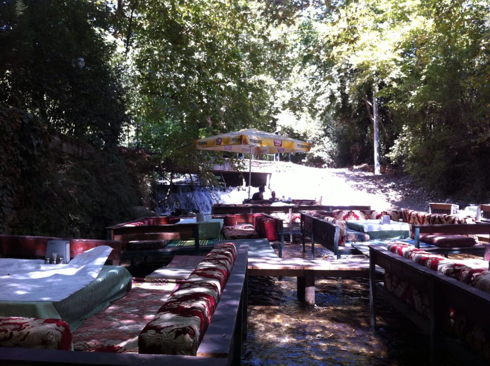 Forellenzuchtrestaurant beim Ausflug Armas Gül Beach