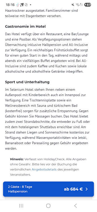 Zimmer Hotel Selenium