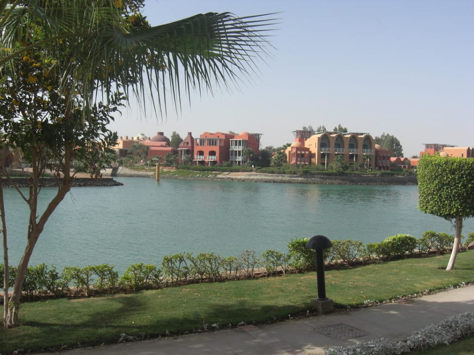 Blick von der Terrasse zur Lagune Hotel Three Corners Ocean View prestige - Adults only