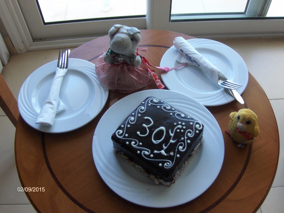 Specially baked cake. Royal Star Beach Resort