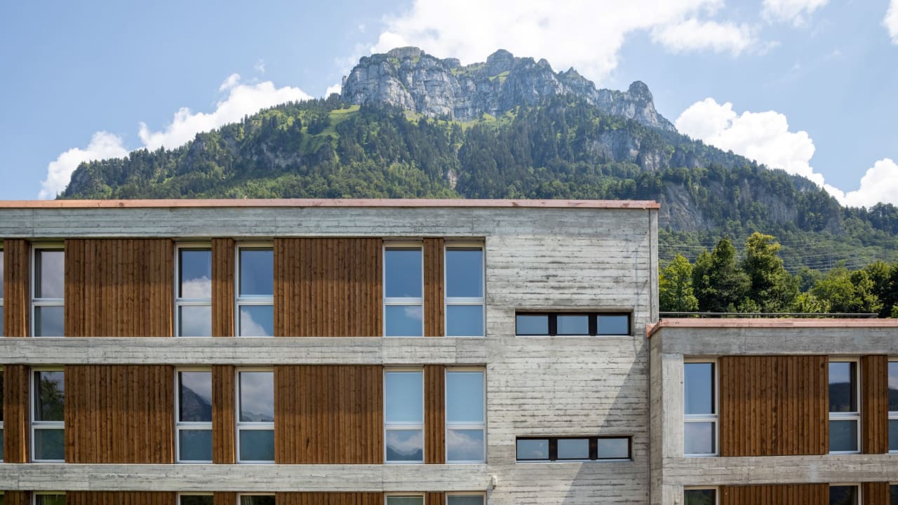 Ausblick B & B Hotel Garni Mattli Antoniushaus Übernachtung Frühstück