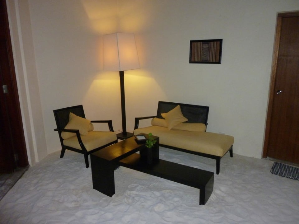 Empfang bei der Rezeption  Mirihi Island Resort