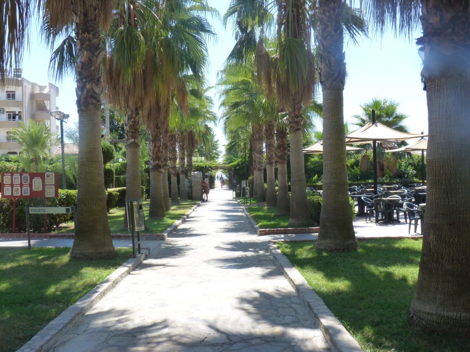 Richtung Strand Hotel Royal Garden Beach