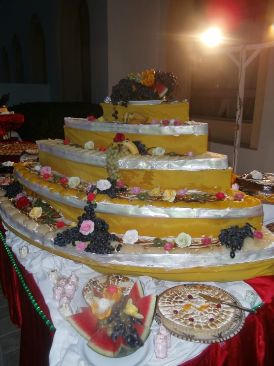 Nachspeise beim Galadinner  Calimera Yati Beach