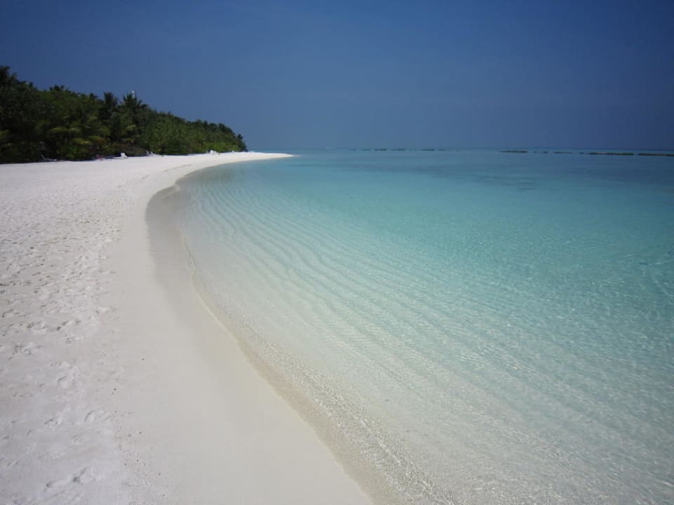 Strand Lagunenseite Summer Island Maldives