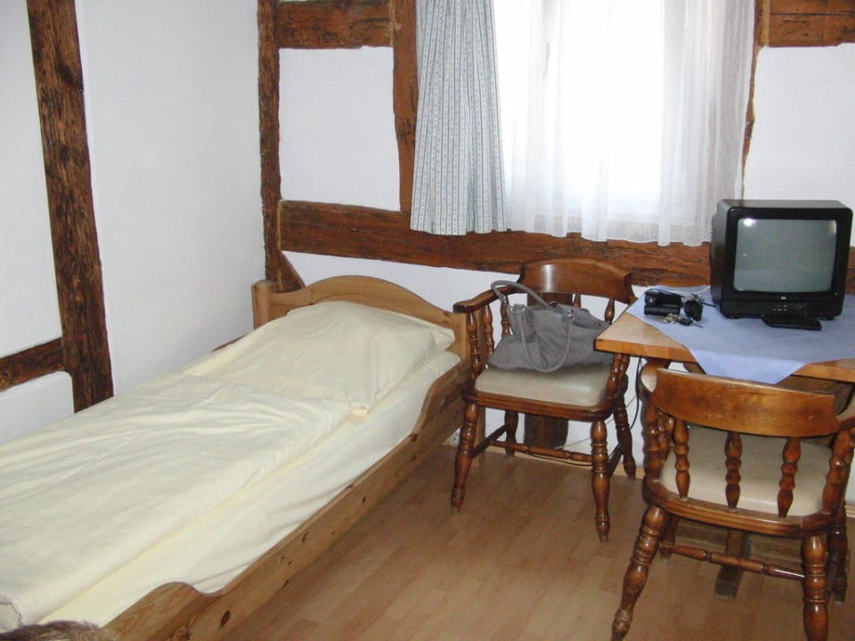 Einzelbett in Zimmer Nr. 3 Gasthof Bub