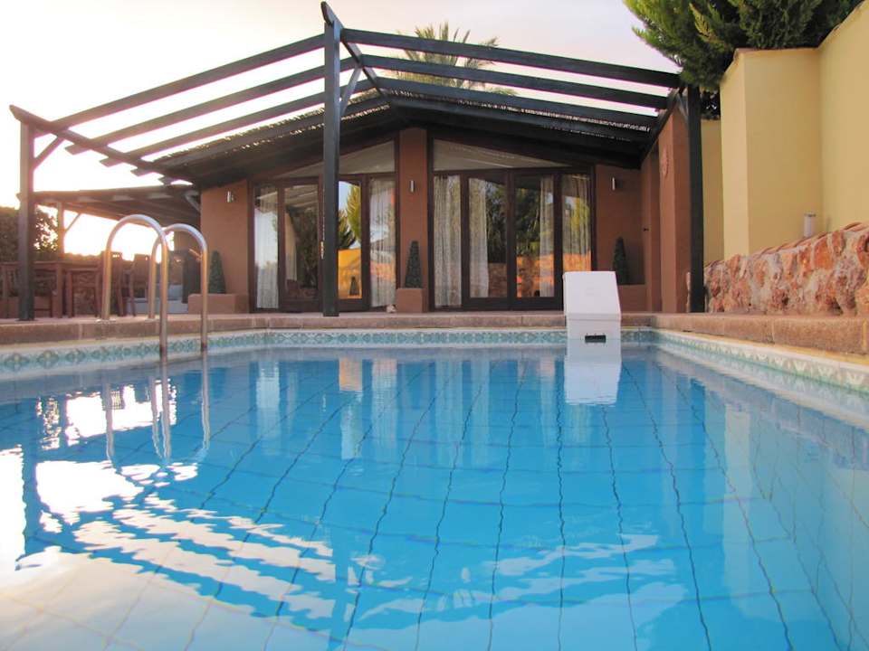 Blick v. d. Terrasse auf die Suite Amapola Finca Amapola - Agrotourismus Hotel