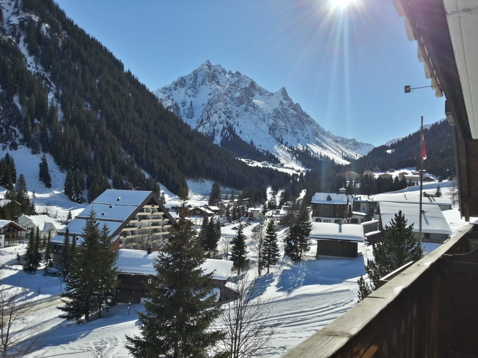 Ausblick vom Balkon Hotel Alpenrose