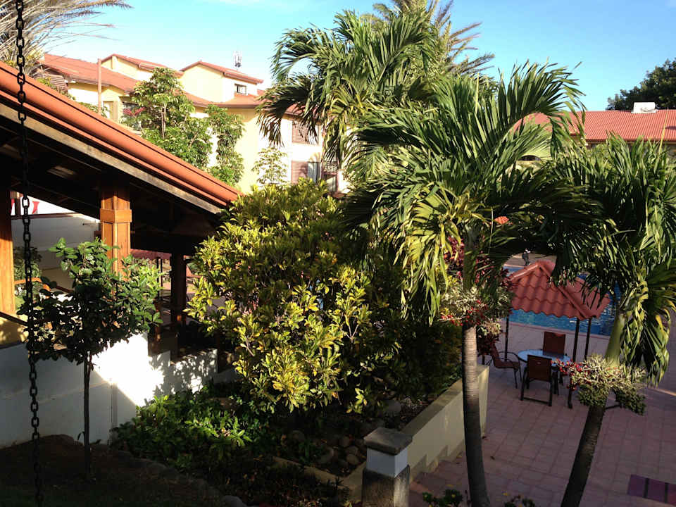 Blick vom Restaurant auf Anlage Hotel Country Inn & Suites By Carlson, San Jose