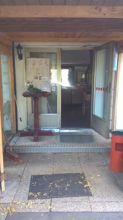 Hoteleingang Hotel Hufhaus