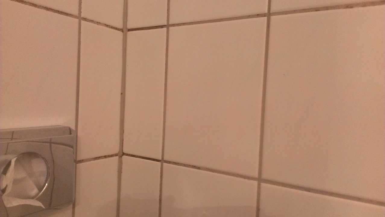 Schimmel an den Fliesen Edit Pension Rossau