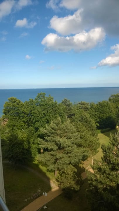 Blick vom Zimmer der 6 Etage Cliff Hotel Rügen