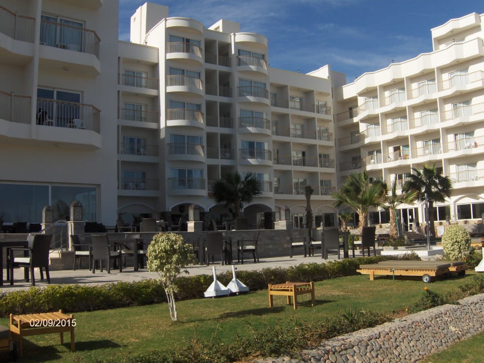 View from beach bar Royal Star Beach Resort