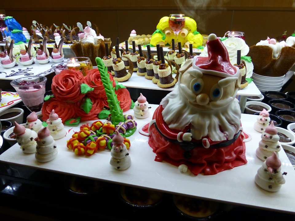 Dessert am Weihnachtsbuffet Aydinbey Kings Palace & Spa