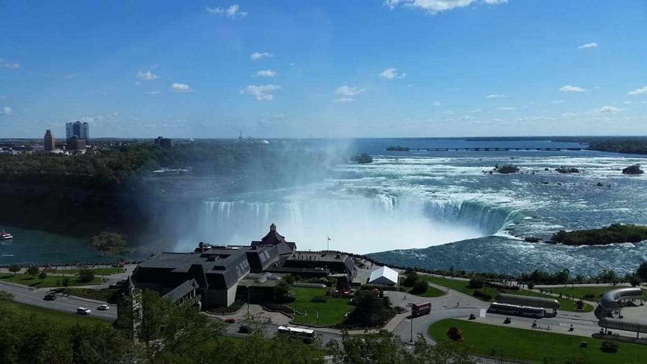 Vom Zimmer auf die Horseshoe-Falls Marriott Niagara Falls Fallsview Hotel & Spa