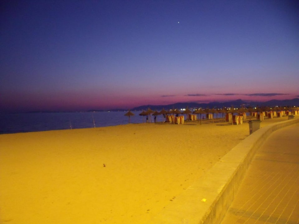 Abendsonne am Strand Hotel HM Gran Fiesta