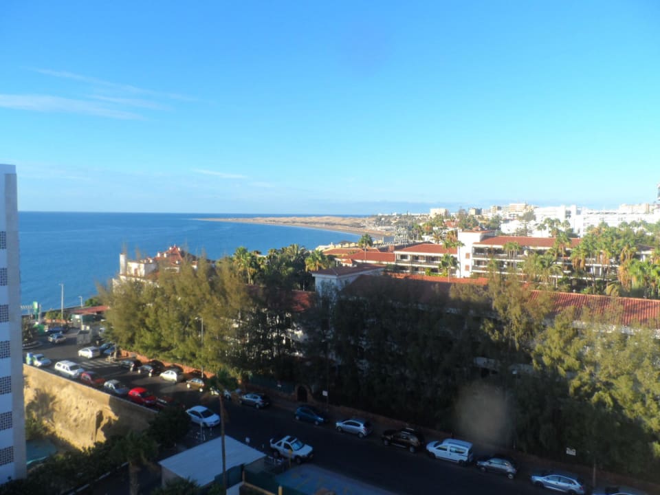 Blick aus der 8.Etage Richtung Dünen von Maspaloma allsun Hotel Lucana