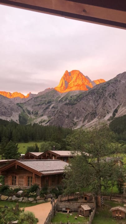 Ausblick Gramai Alm alpengenuss & natur spa