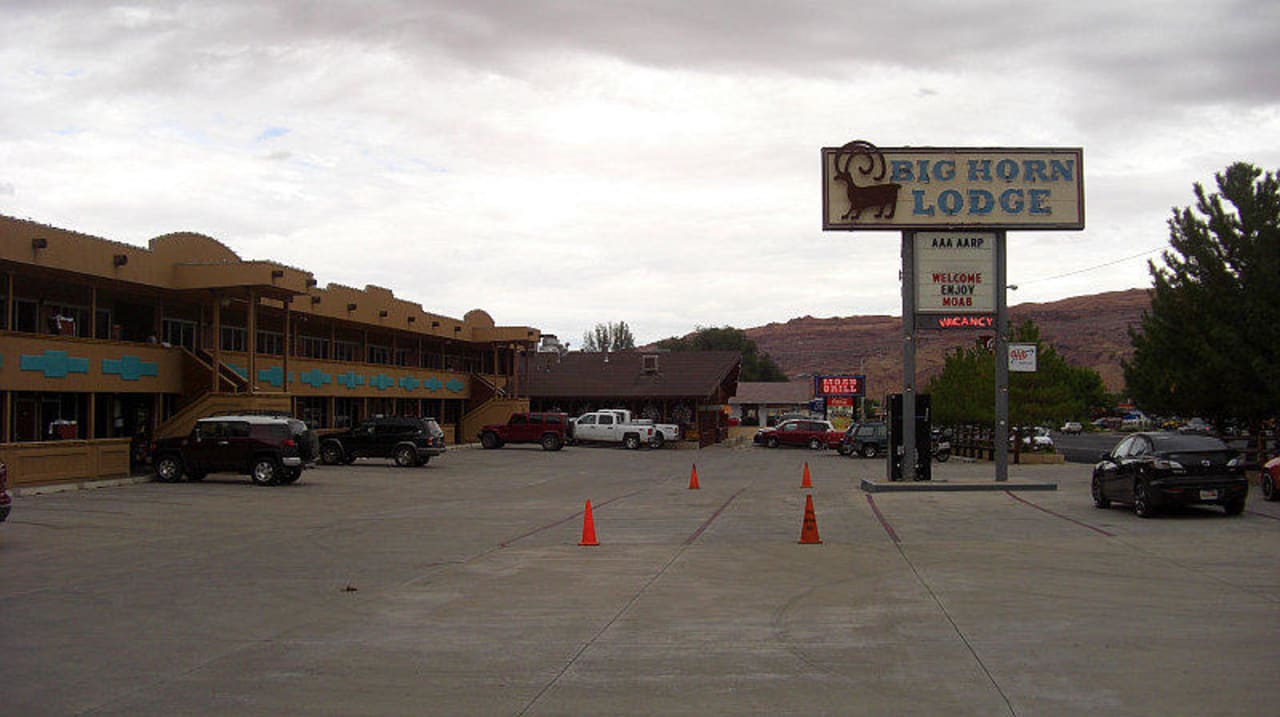 Blick Richtung Norden (Ortskern) Hotel Big Horn Lodge