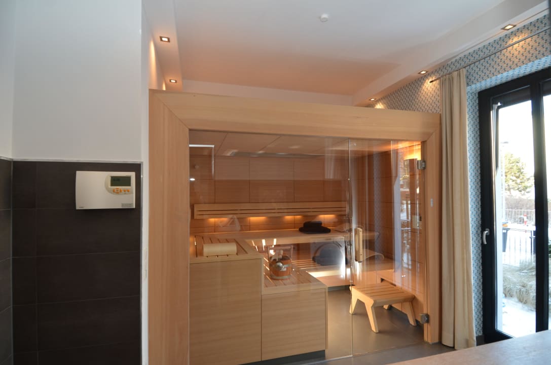 Die hauseigene Designer-Sauna. Villa Tusculum