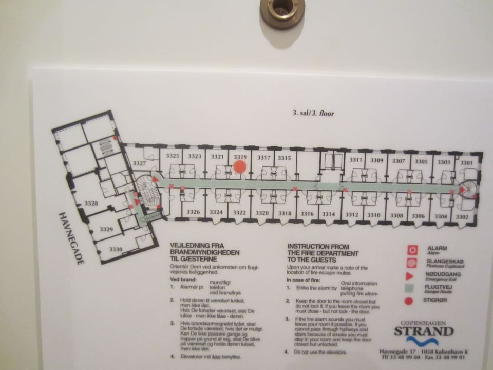 Lageplan Grundriss Hotel Copenhagen Strand