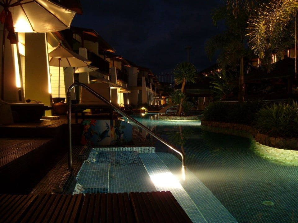 Abendstimmung vorm Zimmer La Flora Khao Lak