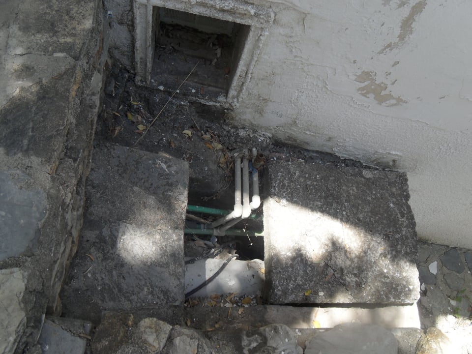 Offene Fäkalienabflüsse Hotel Nish Bodrum Resort