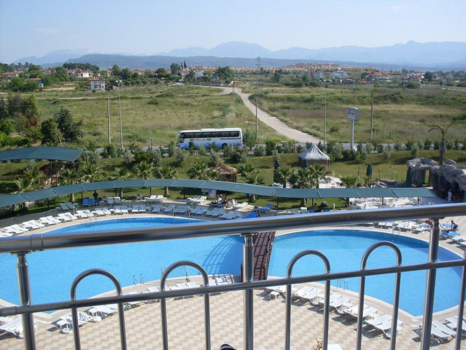 Blick vom Balkon FUN&SUN Smart Hane Sun Hotel