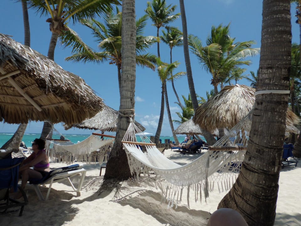 Hängematte am Strandabschnitt Grand Palladium Select Bávaro Resort & Spa