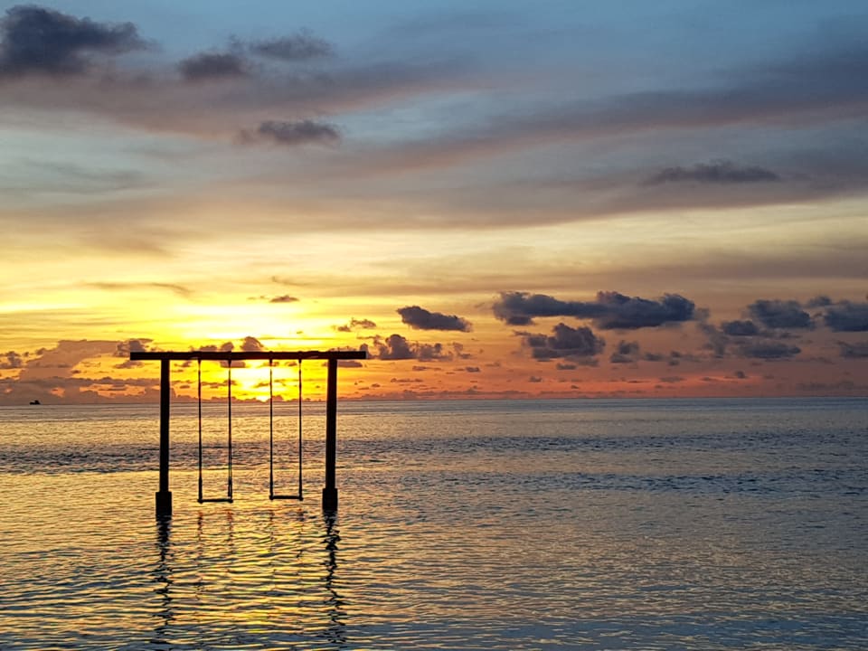 Blick aufs Meer bei Sonnenuntergang Adaaran Select Hudhuran Fushi - Premium All Inclusive