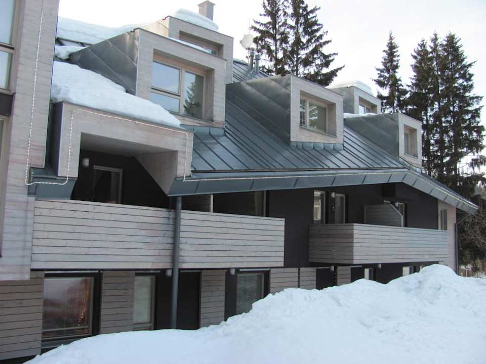 Zajímavě řešená střecha Apartments Resident Harrachov