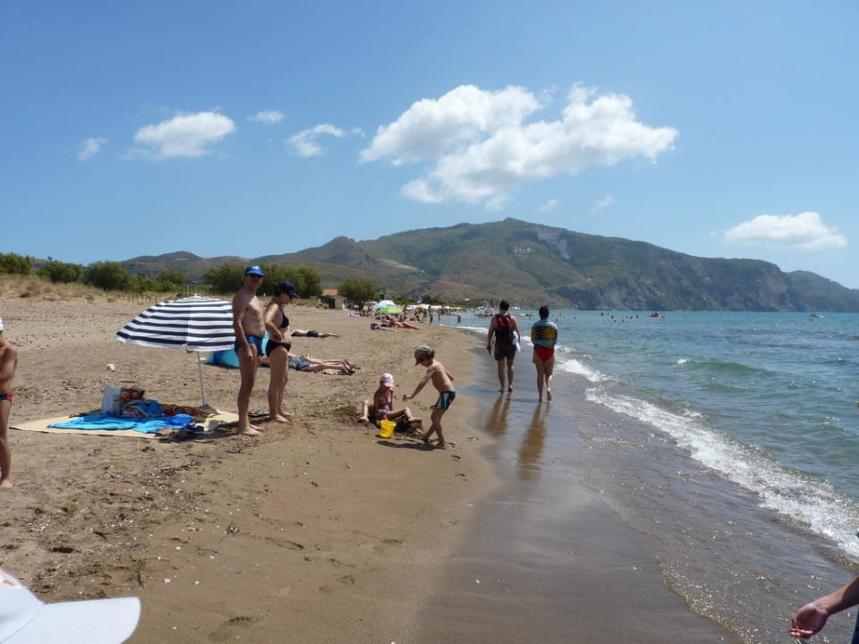 Am Strand von Kalamaki Hotel Sirocco