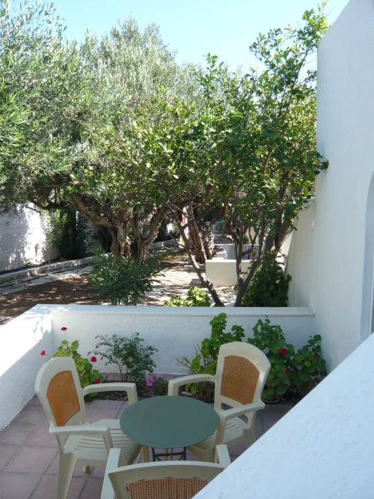 Terrasse Bungalow 4 Coriva Beach Hotel & Bungalows