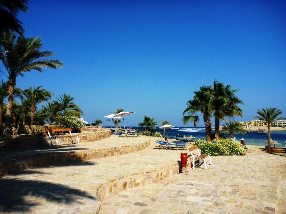 Liege Terrasse zwischen Meer und Pool Steigenberger Coraya Beach - Adults only