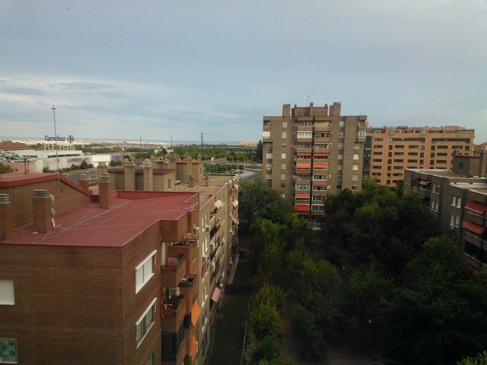 Madryt z 9 piętra Hotel Porcel Torre Garden