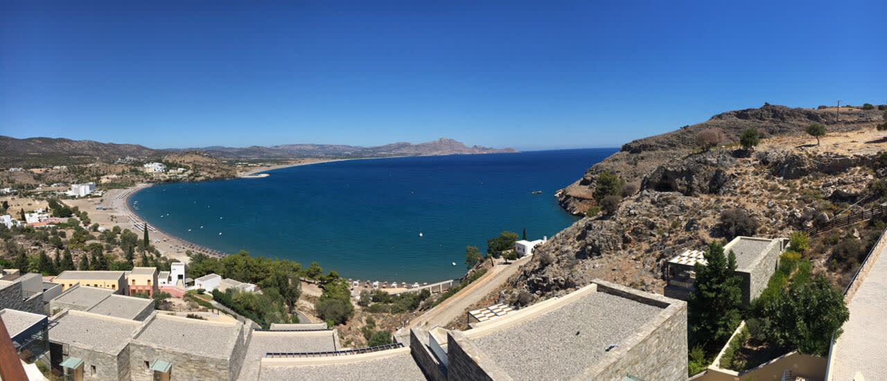 Ausblick aus dem Zimmer Lindos Blu, Luxury Hotel & Suites - Adults only