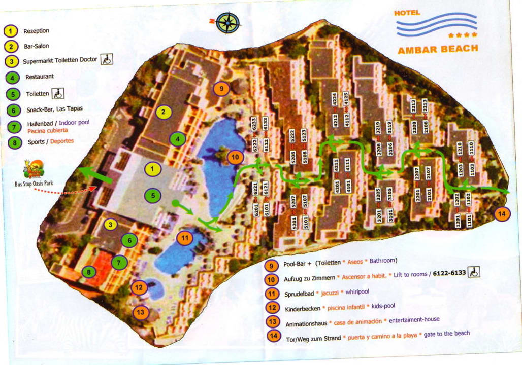 Plan der Hotelanlage AluaVillage Fuerteventura