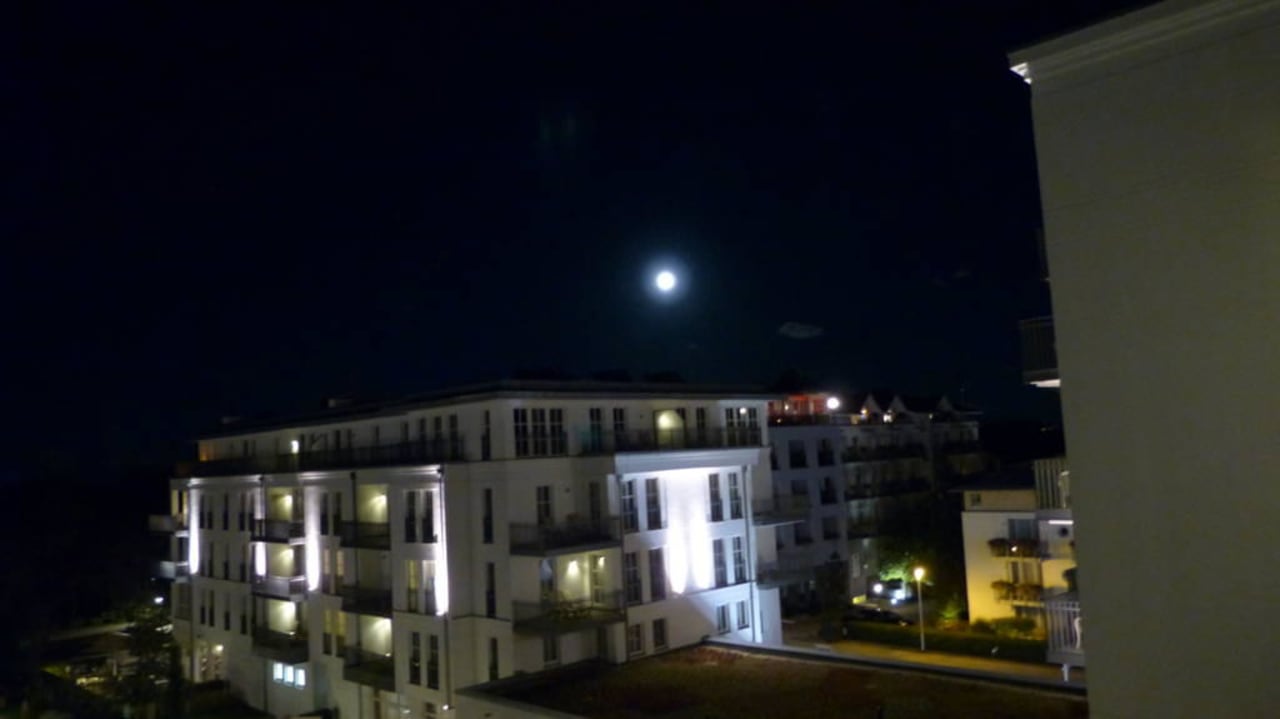 Ausblick mit Vollmond Steigenberger Grandhotel & Spa