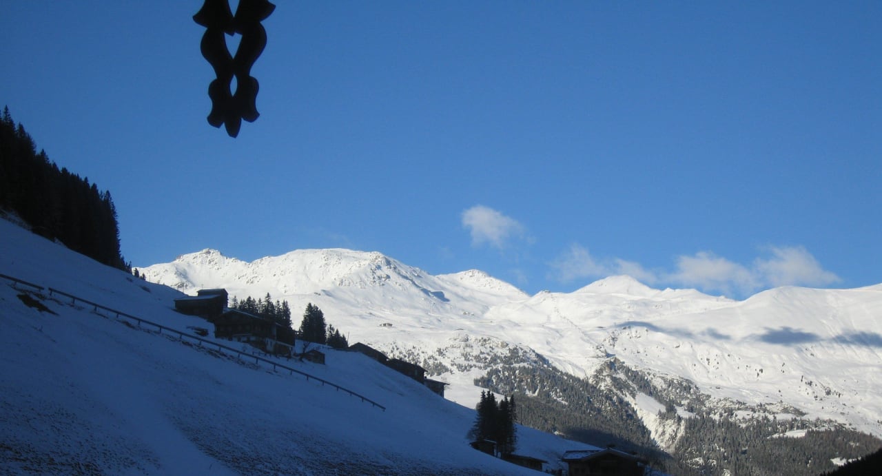 Morgendlicher Ausblick zum Rastkogel Hotel Eden