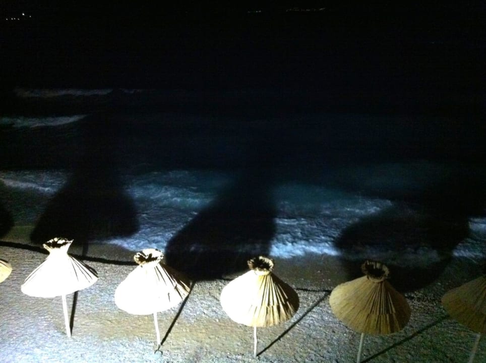 Ausblick vom Balkon bei Nacht Hotel Tamaris