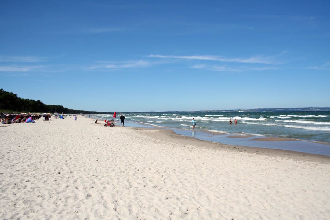 Strand unmittelbar vor dem Hotel Arkona Strandhotel