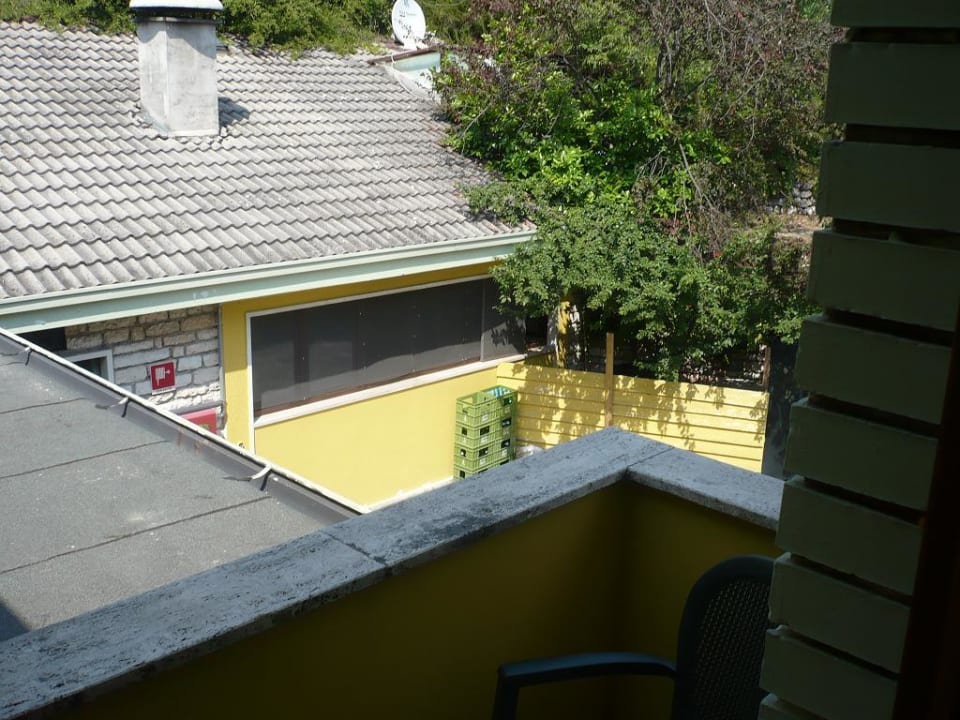 Aussicht Balkon zur Küche Residenza Panorama