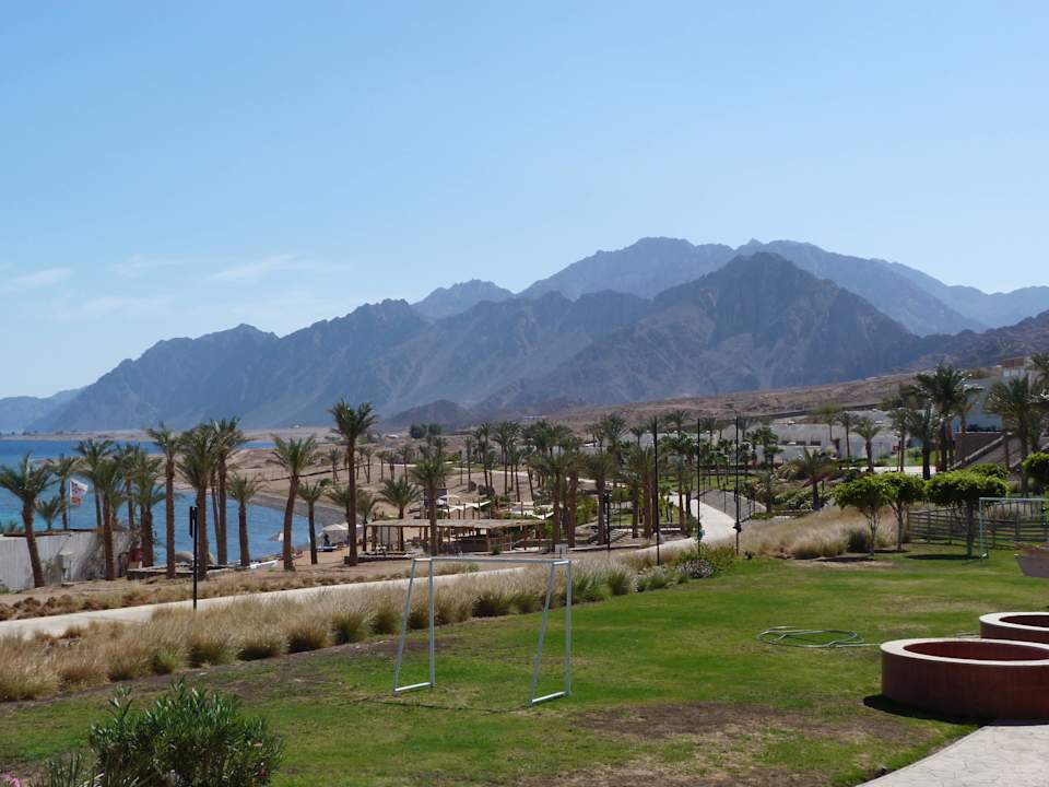 Blick von Tauschule aus Retac Qunay Dahab Resort and Spa