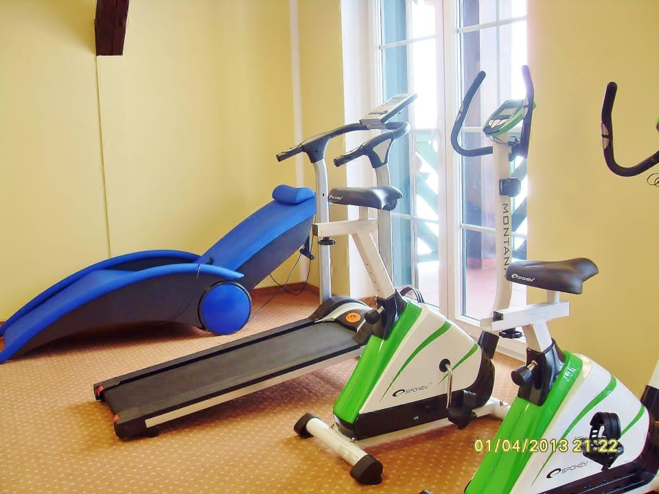 Unser kleiner Fitnessraum Hotelik Mazurska Chata