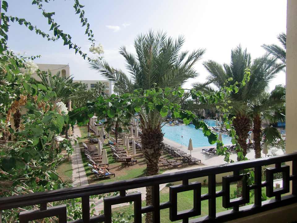 Unser Blick vom Zimmer Hotel Paradis Palace
