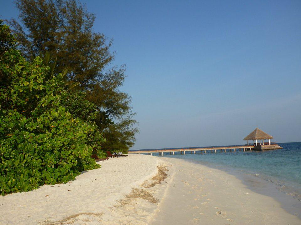 Bootssteg Sandies Bathala Maldives