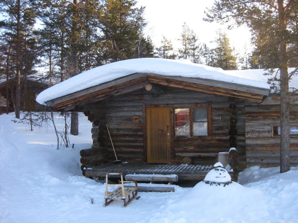 Blockhütte Hotel Kakslauttanen