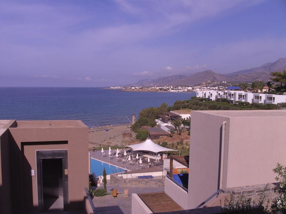 Ausblick von unserem Zimmer Atlantica Mikri Poli Crete