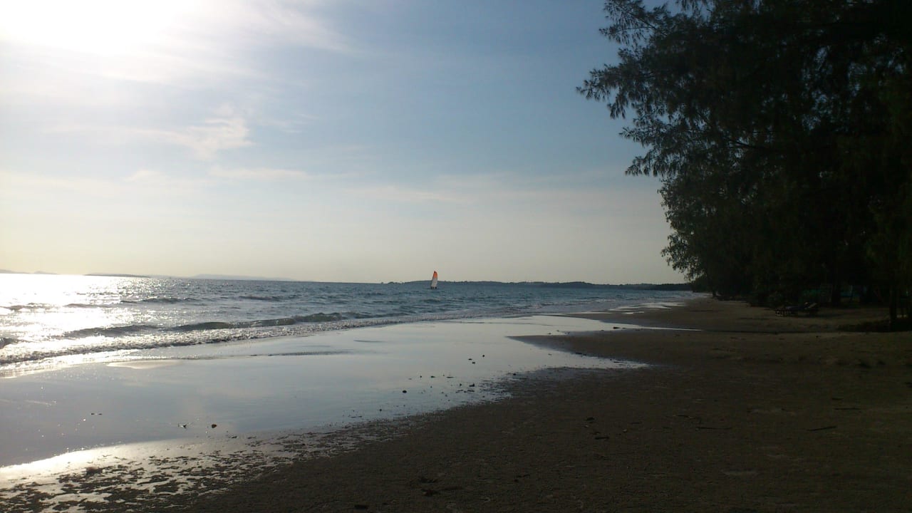 Blick auf den Strand Hotel The Secret Garden at Otres Beach